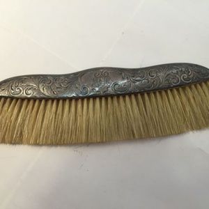 Antique Marked Sterling clothes Brush  Monogrammed